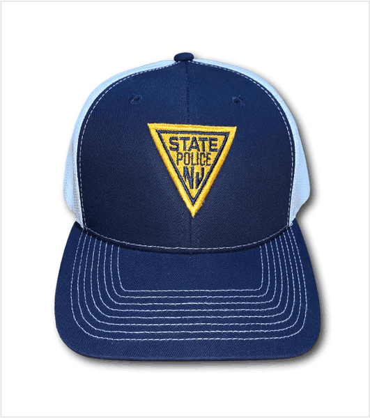 Trucker Navy/White with Contrasting Stitching and Embroidered Classic Logo