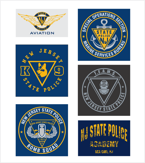 NJSP UNIT Items – True Blue and Gold