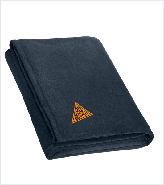 Mountain Lodge Shearling Lined BLANKET with Embroidered FELT Logo