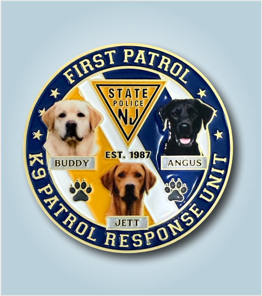 Challenge Coin - K9 PATROL RESPONSE UNIT