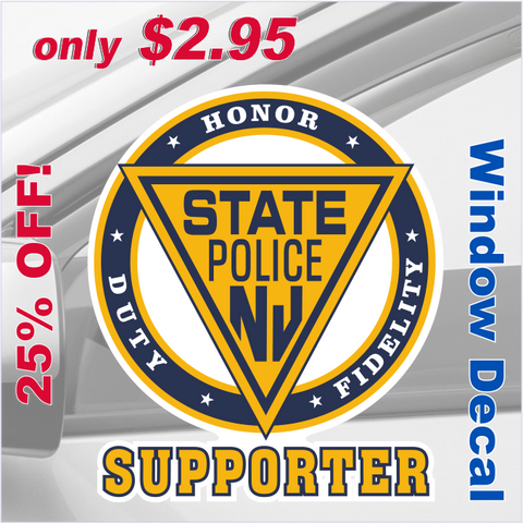 Window Decal - SUPPORTER, Inside Window Face Adhesive