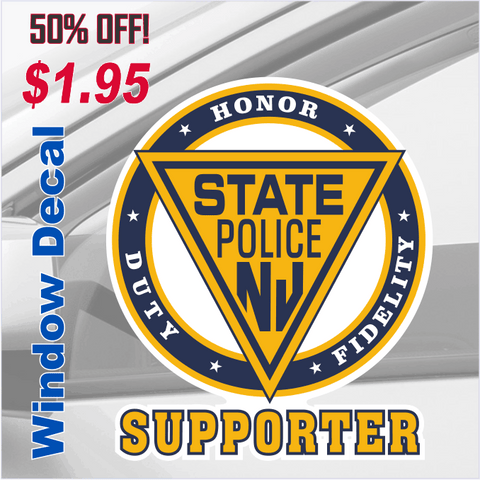 Window Decal - SUPPORTER, Inside Window Face Adhesive