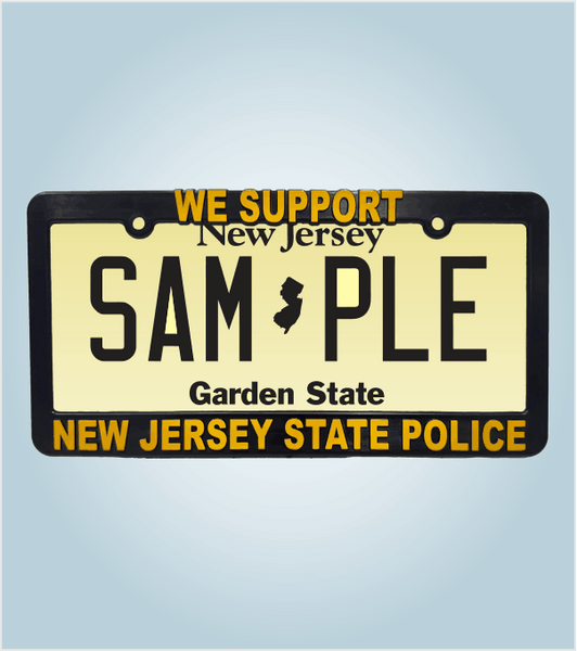 WE SUPPORT NEW JERSEY STATE POLICE License Plate Frame