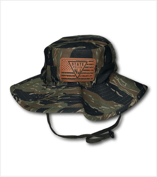 ROTHCO BUCKET BOONIE HAT - TIGER CAMO with Leather Patch