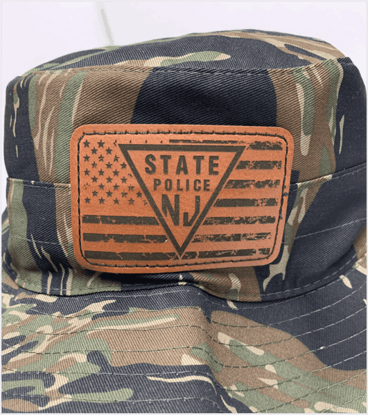 ROTHCO BUCKET BOONIE HAT - TIGER CAMO with Leather Patch