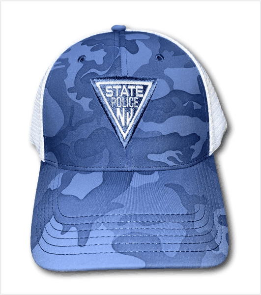 Trucker COLUMBIA BLUE CAMO with Matching Embroidered Logo