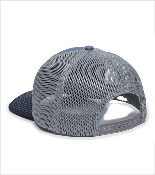 TRI-COLOR Trucker in Slate Blue/Grey/Navy