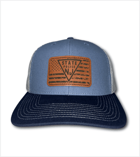 TRI-COLOR Trucker in Slate Blue/Grey/Navy