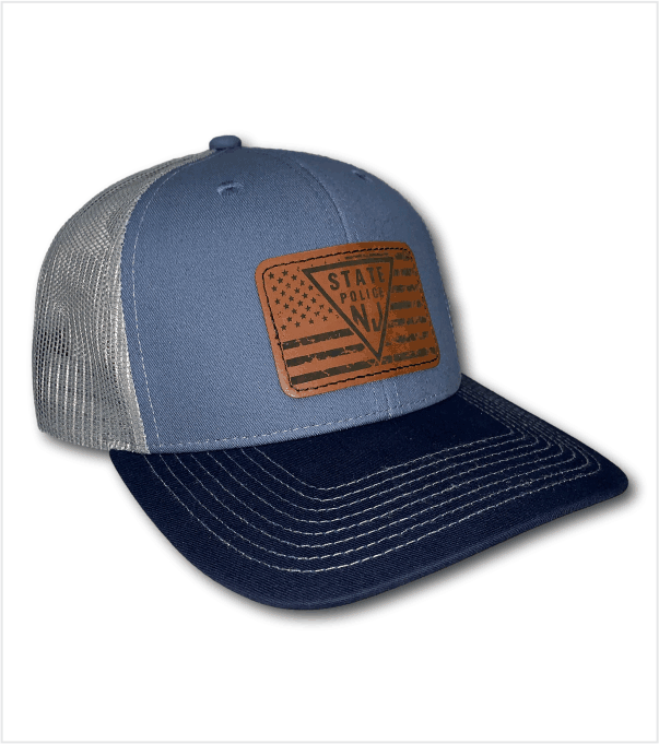 TRI-COLOR Trucker in Slate Blue/Grey/Navy