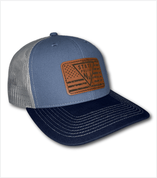 TRI-COLOR Trucker in Slate Blue/Grey/Navy