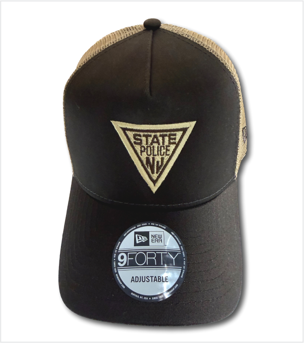 Trucker NEW ERA Brown/Khaki Mesh with Embroidered Classic Logo