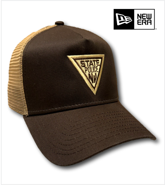 Trucker NEW ERA Brown/Khaki Mesh with Embroidered Classic Logo