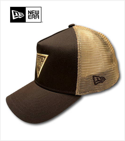 Trucker NEW ERA Brown/Khaki Mesh with Embroidered Classic Logo