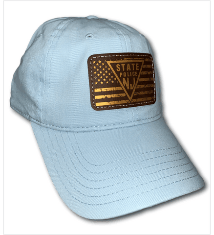 UNSTRUCTURED LIGHT BLUE with US FLAG/NJSP Leather Patch