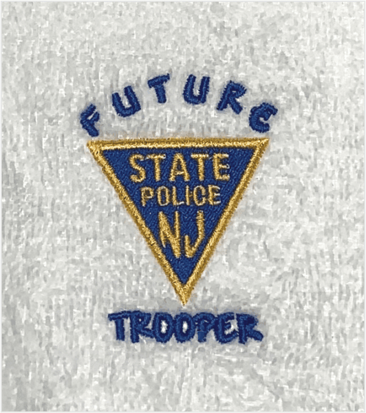 FUTURE TROOPER Embroidered Heavyweight Terry Cloth Bib