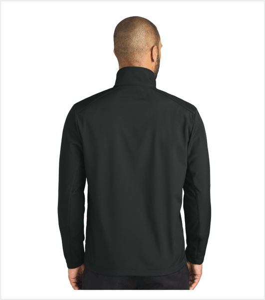 Black SOFTSHELL Jacket with Embroidered Logo