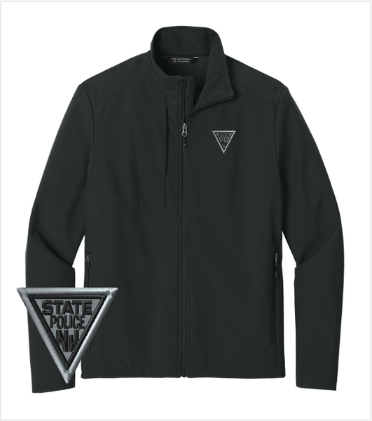 Black SOFTSHELL Jacket with Embroidered Logo