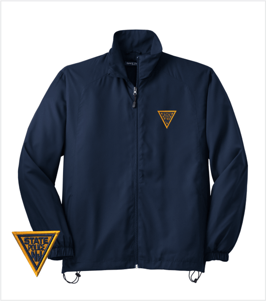 WIND JACKET Navy with Embroidered Logo