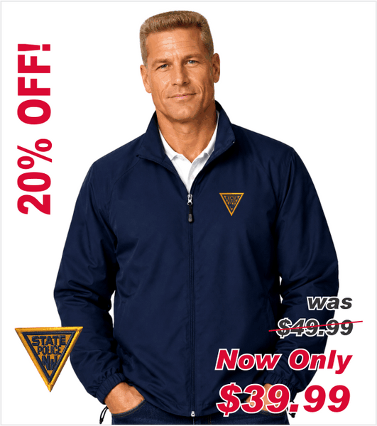 WIND JACKET Navy with Embroidered Logo