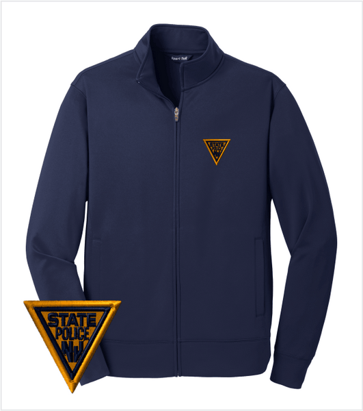 Performance Fleece Jacket Navy with Embroidered Logo