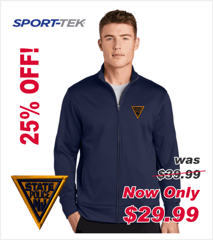 Performance Fleece Jacket Navy with Embroidered Logo