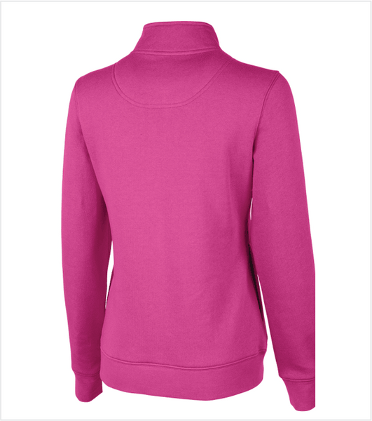 Ladies' Charles River CROSSWIND Quarter-Zip Pullover with Embroidered Logo