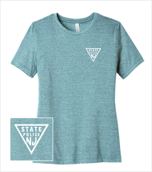 Heathered Blue Lagoon RELAXED FIT T with Printed Classic Logo