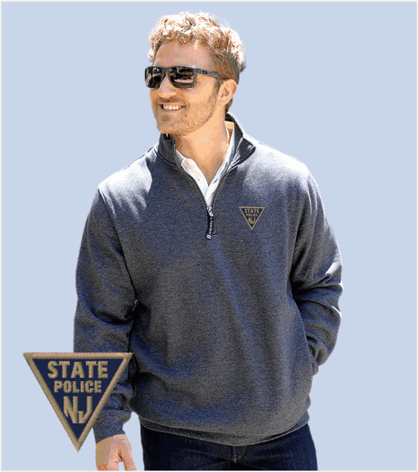 Charles River CROSSWIND Quarter-Zip Pullover with Embroidered Logo