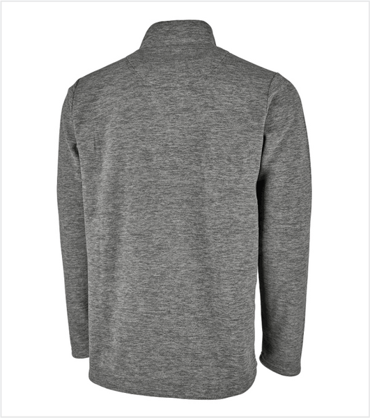 Charles River FREEPORT Quarter-Zip Microfleece Pullover in Grey Heather
