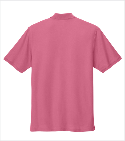 AWARENESS PINK Classic Cotton/Poly PIQUE Polo with Embroidered Logo