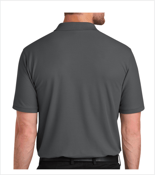 STORM GREY Classic Cotton/Poly PIQUE Polo with Embroidered Logo