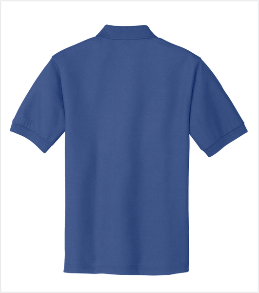 MEDITERRANEAN BLUE Silk Touch PIQUE Polo with Embroidered Logo