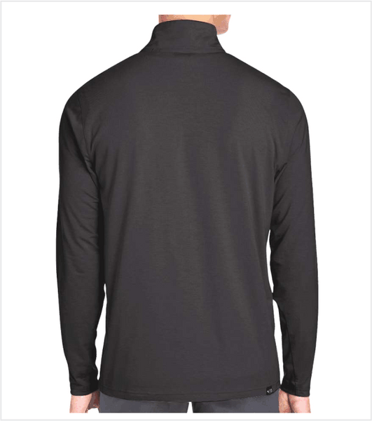 PUMA Black Performance Quarter-Zip Pullover with Embroidered Logo