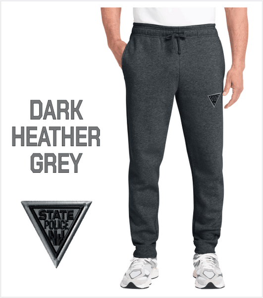 DARK HEATHER JOGGER Pocketed Sweatpants with Iconic Embroidered Logo