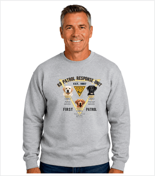 K9 PATROL RESPONSE UNIT - FIRST PATROL Premium Crewneck