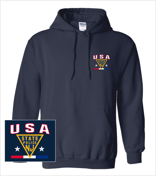 USA! Navy Hood with Embroidered USA Logo