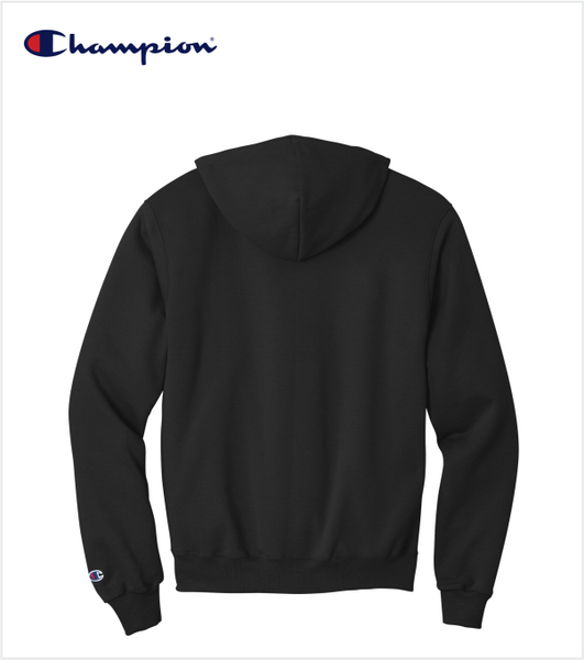THIN BLUE LINE - CHAMPION! Black Hoodie with Embroidered TBL Logo