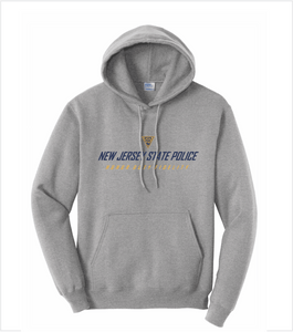 TALL Sizes to 4XLT, ATHLETIC GREY Hood with Printed HDF Logo in Gold/Whited