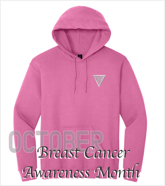 AWARENESS PINK Hood with Embroidered Left Chest Logo