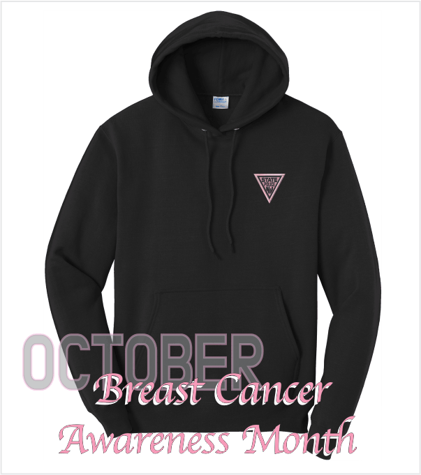 BLACK Hood with PINK Embroidered Classic Logo