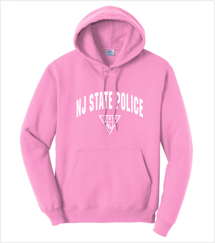 PINK Hood with White Printed Full Front Logo