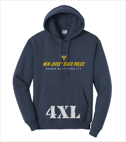 Navy Hood Size 4XL with Printed HDF Logo in Gold/White