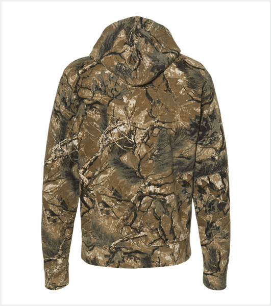 Outdoor CAMO Hooded Sweatshirt with Embroidered ANTLERS Logo
