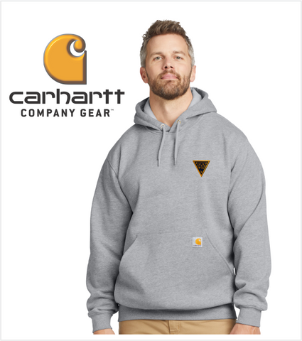 CARHARTT HEATHER GREY Hood with Embroidered Logo