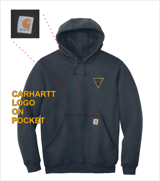 NAVY CARHARTT Hood with Embroidered Logo