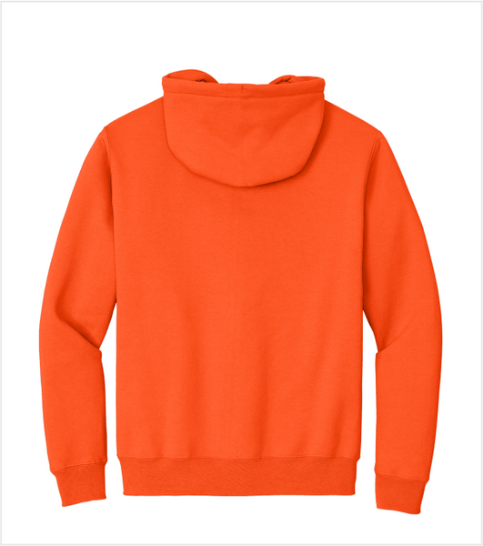 SAFETY ORANGE FULL-ZIP PREMIUM Hood with Embroidered Logo