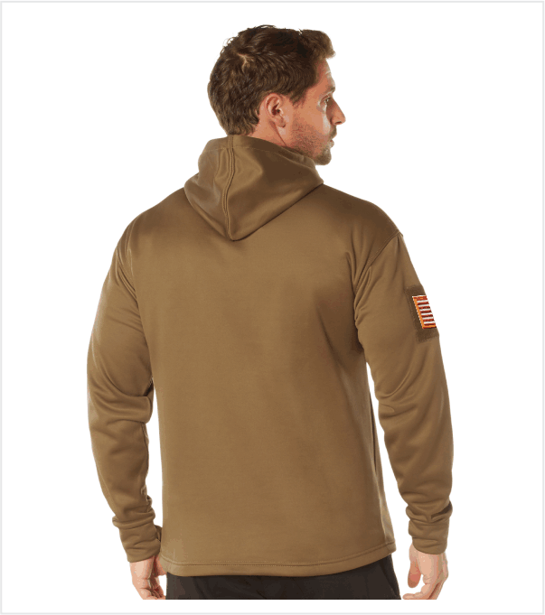 Tactical hoodie top with velcro