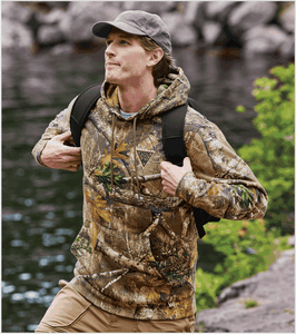 REALTREE EDGE Camo Hooded Sweatshirt with Embroidered Triangle