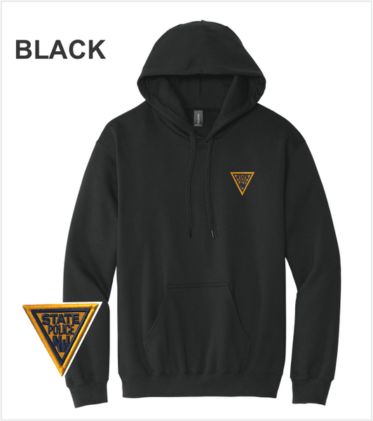 BLACK Hood Midweight Premium Cotton/Poly with Embroidered Logo