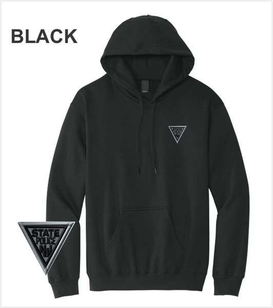 BLACK Hood Midweight Premium Cotton/Poly with Embroidered Logo